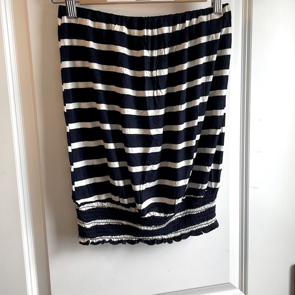 Tube top navy blue and white - Picture 1 of 5